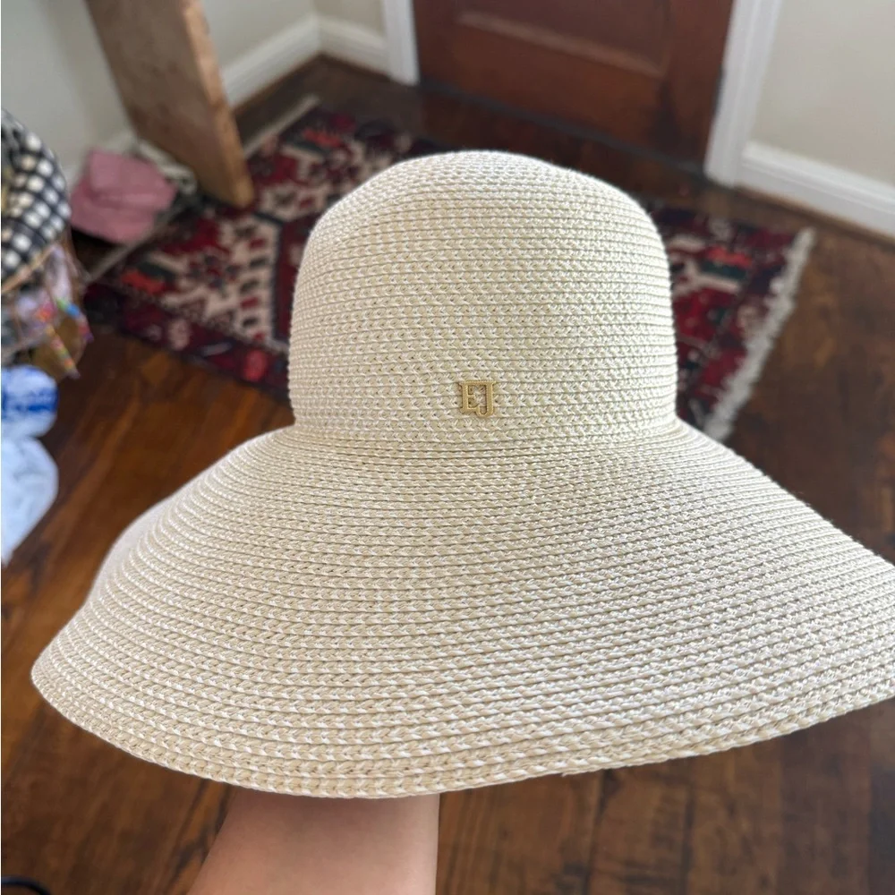 Eric Javits Wide-Brim Packable Sun Hat in Blush